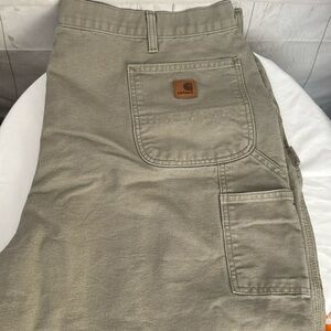 Carhartt Size 46 Waist Men’s Carpenter/Cargo Shorts Khaki Tan